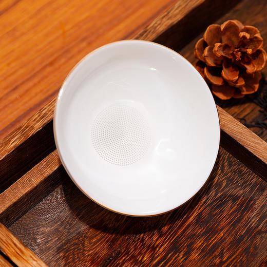 正山堂 描金茶漏 过滤分离两件套茶滤 茶具 商品图4