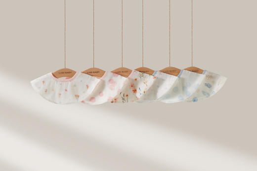 拉比i5配饰类-4纱布口水巾（3个装）LZEF108602 商品图1