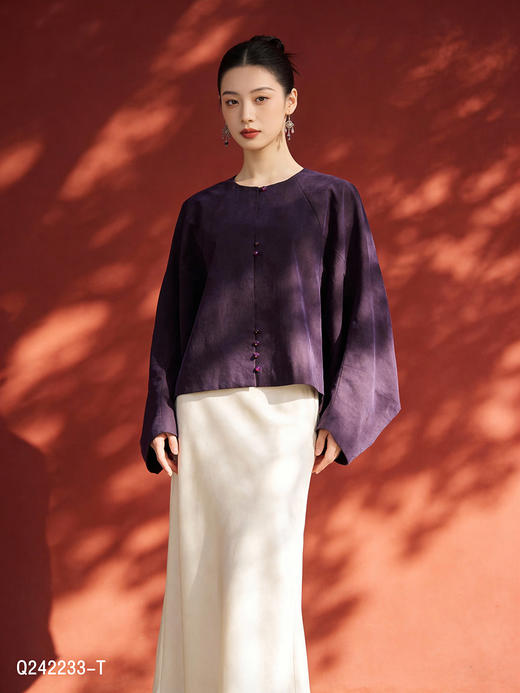 Q242233-T香云纱外套 商品图2
