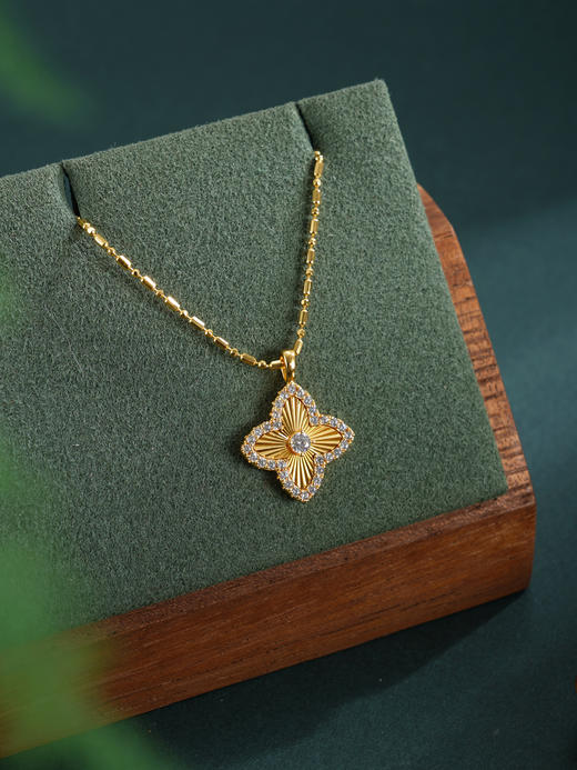 子佩集【四叶女神】银S925套链【FYL-2103】项链镀金四叶草2601 商品图2