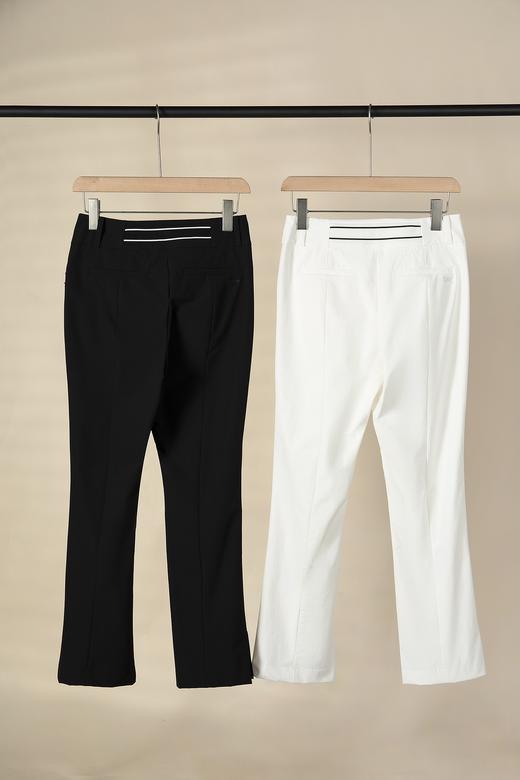 PG家女士中高腰开衩微喇长裤来啦！高级运动特供的功能面料，当之无愧的纤维皇后！其挺阔度，光泽度、吸湿性等性能更是优秀！它不仅能够展现出高级的质感，还能够提供舒适的穿着和使用体验！ 商品图0