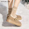 西遇厚底增高加绒勃肯鞋女冬季一脚蹬全包毛毛棉鞋加厚雪地靴K0057373 商品缩略图6