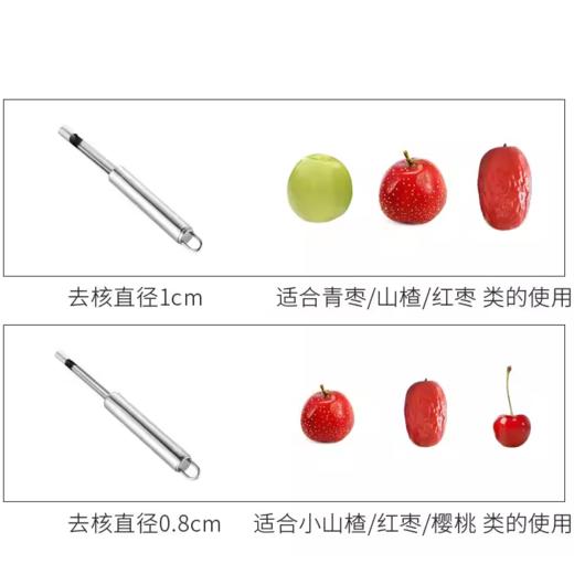 山楂去核器  红枣樱桃山楂不锈钢去核神器 轻松挖核神器 商品图4