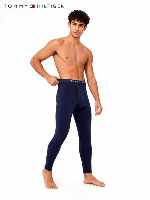 原单正品 TommyHilfiger男式羊毛秋裤，亲肤修身打底。
颜色:藏青色
尺码:M～XXL 商品图8