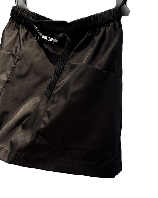 女款腰带尼龙收腰短裙he020 商品图2