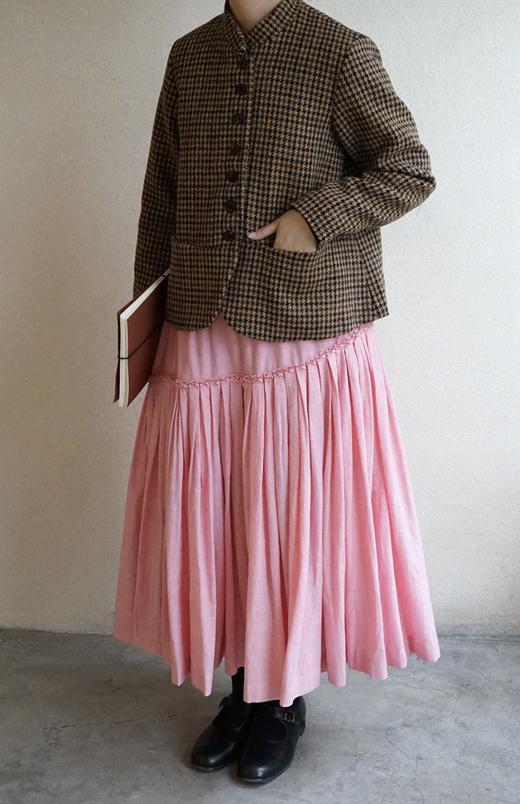 ECOLE DE CURIOSITES复古格纹短外套 商品图4