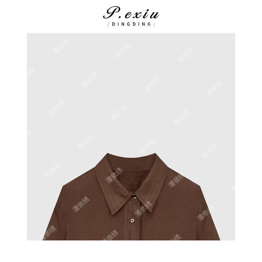 04-2潘依绣丁丁宠粉韩系极简高级长袖衬衫Q6783 商品图2