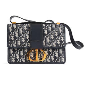 【95新】Dior迪奥30 Montaigne 手袋M9203UTZQ_M928中号老花蒙田皮肩带单肩斜挎包女士 190126AK42