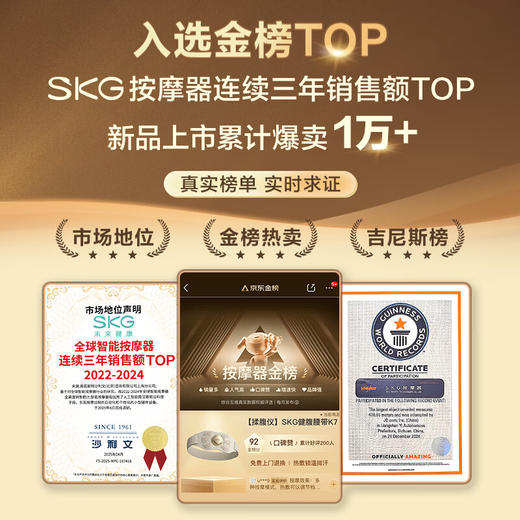 SKG K7系列1代 SKG健腹仪 晨曦金 明星定制款 S3757AD 商品图2
