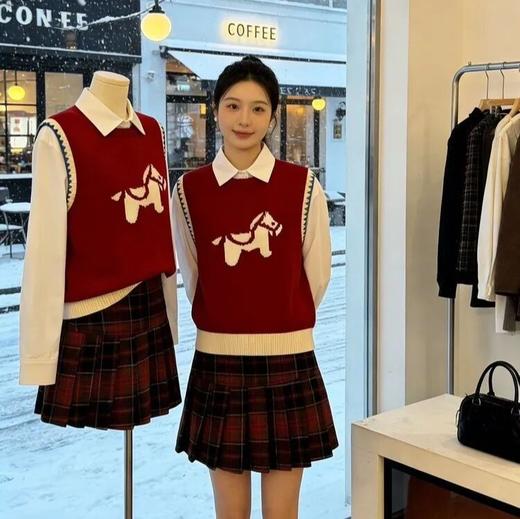 红色小马毛衣 | 软糯暖和不扎肤，肌理细腻一眼显贵。显白时髦 商品图2