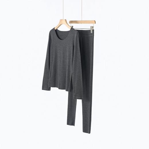 【下单7天发货！】【清仓】膨体暖壳山羊绒自发热女士保暖衣套装 5603 珍珠纤维+山羊绒 暖而不燥，暖肤更润肤；大圆领设计，无痕贴肤；高弹袖口，柔软舒适；4cm加宽橡筋， 商品图7