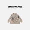 DD日本童装 DENIM DUNGAREE 棉质针织小狗贴布开衫 商品缩略图2