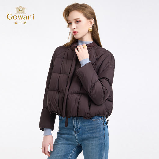 【三色可选】乔万尼新款轻薄女款冬季保暖短款休闲羽绒服EZ4T201 商品图4