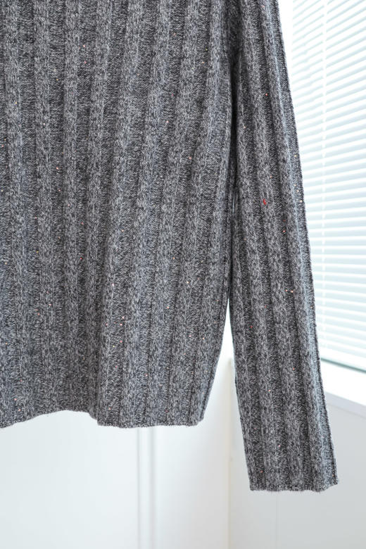 微光时刻|慵懒细闪夹花羊毛衣 商品图2