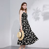三彩2026春季新款印花提花吊带裙碎花连衣裙法式A字大摆长裙M 商品缩略图1