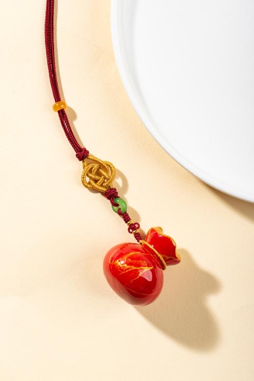 漂漆钱袋挂件，袋袋有财 商品图5