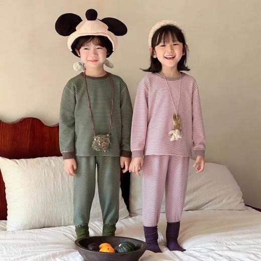 【59元起2套】7A抗菌羊毛蚕丝保暖套装秋冬复古系儿童家居服 商品图2