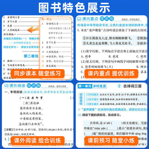 2026春经纶5星学霸小学语文数学英语123456年级下册人教版小学生课文同步训练课时作业本 商品图3