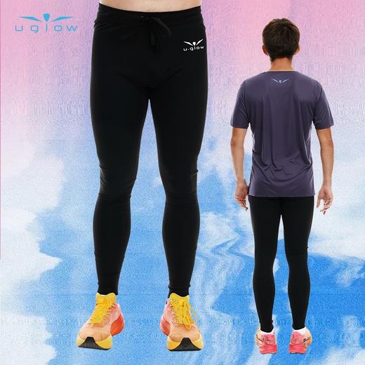 UGLOW无缝支撑压缩长裤FULL TIGHT ELEVATE男款专用户外跑步透气速干弹力运动裤（有赠品） 商品图0