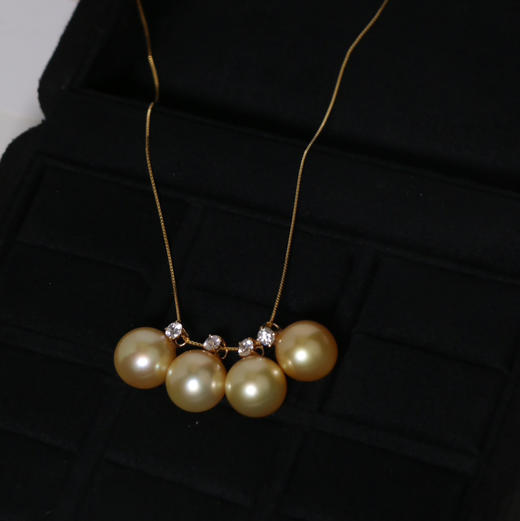 戴妃吊坠 fu利限量团 12-13mm 无暇或基本无暇 ji光镜面光 18k金吊坠头 送银镀金链子 商品图2