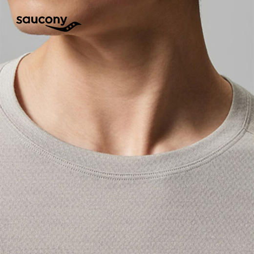 Saucony索康尼 男款运动户外秋冬防风百搭时尚长袖T桖 商品图2