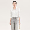 「高货wl」全新升级【铂金会员247/天猫329/差价82】(02135)洛诗琳竹节棉气质通勤白衬衫2026春季新款蕾丝口袋翻领上衣 商品缩略图0