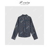 04-6潘依绣丁丁宠粉韩系简约撞色格子长袖衬衫Q1651 商品缩略图1