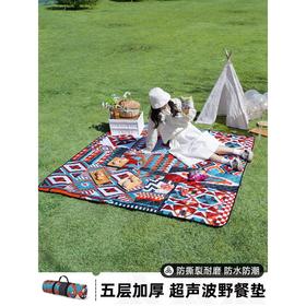 杉木山装户外野餐垫防潮垫加厚超声波露营便携公园帐篷地席ins风