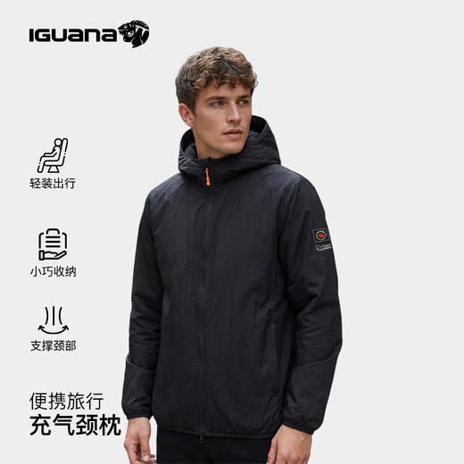 IGUANA 韩国进口气囊耐磨充气颈枕户外运动防泼水轻薄宽松外套（ZX） 商品图4