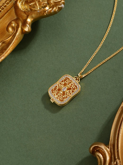 子佩集【金刚智轮】银S925套链【FYL-2127】项链镀金仿牌可打开2601 商品图2