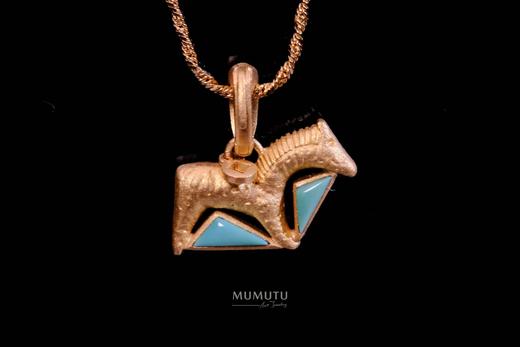 唐风金马 22K 马年吉祥挂坠 商品图2