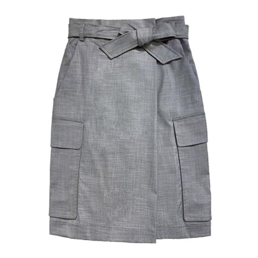 LIZZY 时尚气质通勤都市休闲工装风A字半身裙7714 商品图4