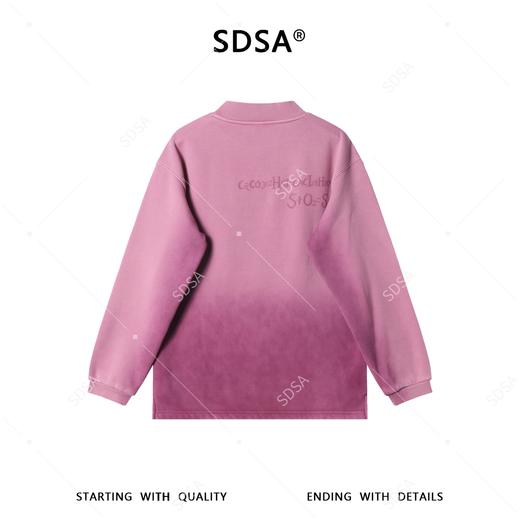 SDSA男士秋冬新款痞帅男装韩版休闲百搭简约设计立领卫衣宽松上衣 商品图5