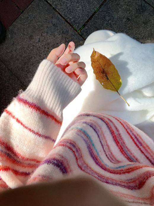 <曾小咸推荐>现货秒杀 ！微信超特价！韩系彩色撞色条纹毛衣 日常189.99 立减100 秒杀89.99！！ 商品图7