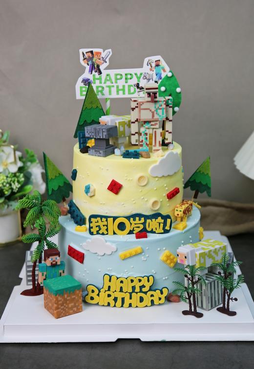 我的世界主题定制蛋糕 商品图1