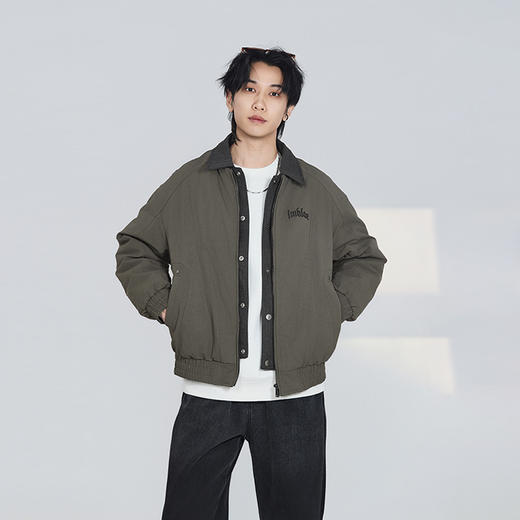 【新品上新】HX 冬季假两件短款翻领羽绒服S100544236101 商品图1