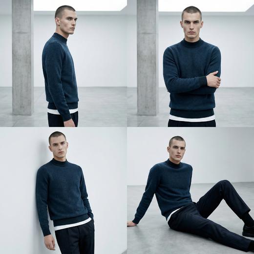 PALUOPO/PL山羊绒男装羊绒衫100%山羊绒帕罗 商品图12