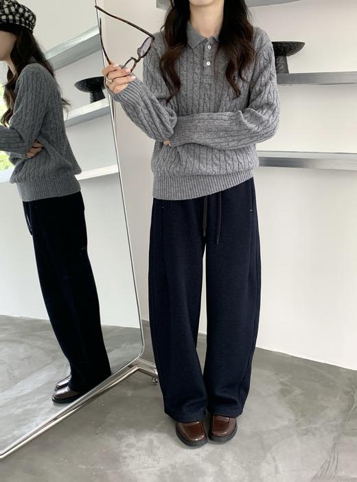 一条可以过动的 加绒加厚醋酸羊毛弯刀牛仔裤&阔腿裤 商品图13