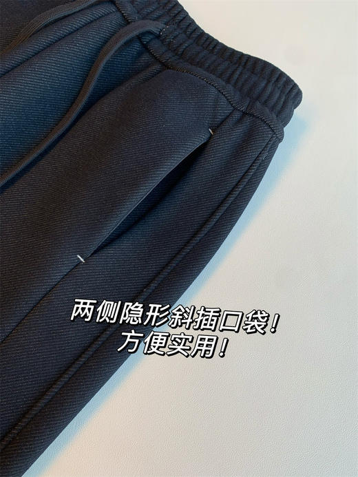 一条可以过动的 加绒加厚醋酸羊毛弯刀牛仔裤&阔腿裤 商品图9