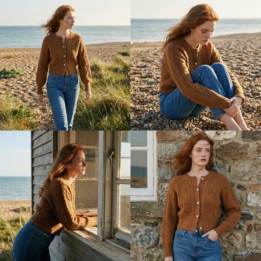 【咕咕同款】PALUOPO/PL山羊绒复古风羊绒衫100%山羊绒帕罗 商品图1