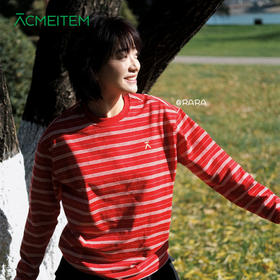 【出游季特惠－春夏新品】ACMEITEM爱棵米-红色条纹长袖 TGAH3340692A