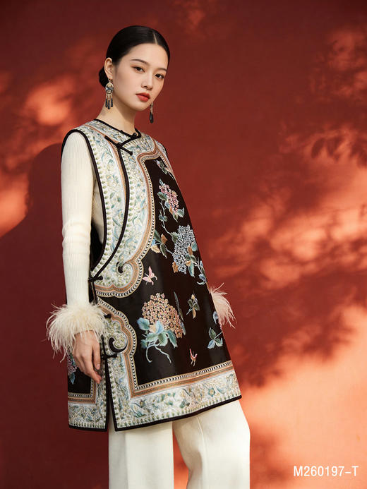 M260197-T长款马甲 商品图1