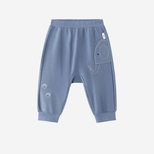 【加软针织】英氏儿童裤子男童长裤春夏新款星球蓝针织pp裤休闲户外百搭裤装 商品图4