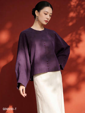 Q242233-T香云纱外套