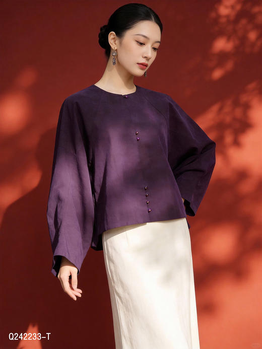 Q242233-T香云纱外套 商品图0