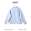 SDSA男士秋冬新款痞帅男装韩版简约纯色单排扣翻领夹克外套百搭 商品缩略图5