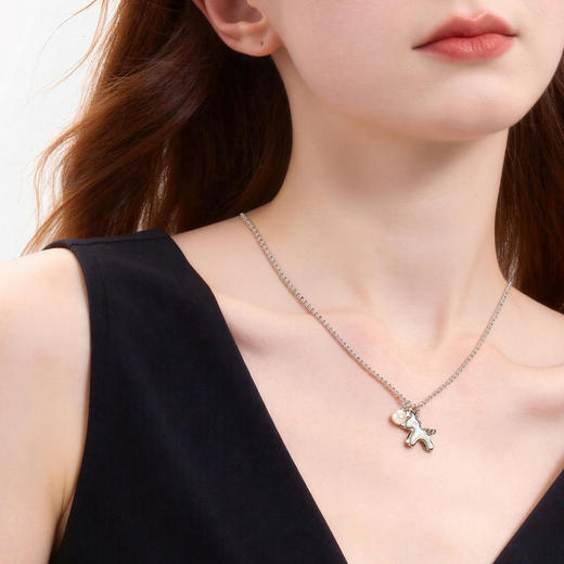 三彩2026新款贝壳雕刻小马吊坠项链温柔珍珠法式甜酷氛围童趣女 商品图3