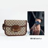 【95新】Gucci古驰1955系列602204 中号老花拼棕色1955马鞍包单肩包女士 160126AK17 商品缩略图9