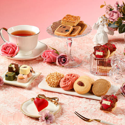 【心悦于你 情人节限定】悠享时曲奇巧克力圣诞礼盒伴手礼喜饼节日送礼女神节生日礼物坚果饼干368g 商品图5