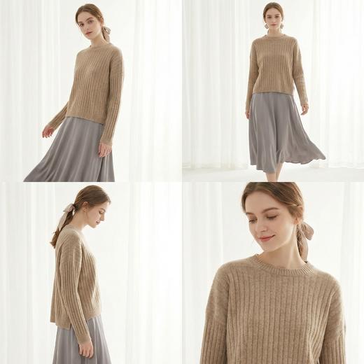 【咕咕同款】PALUOPO/PL山羊绒温婉奶油款羊绒衫100%山羊绒帕罗E21892-B 商品图3